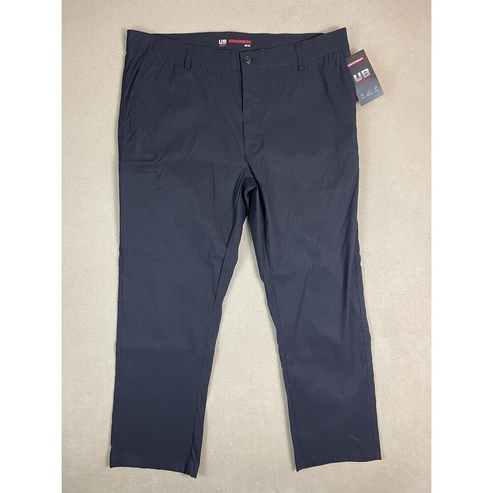 UB Active Pants Adult‎ 40x30 Black Union Bay Rainier Pant Chino Casual Mens NWT